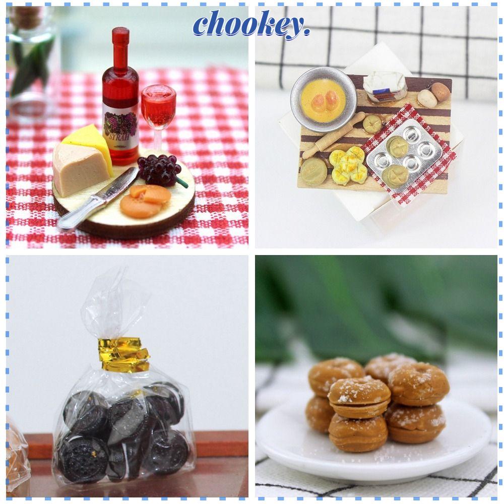 CHOOKEY Mô Hình Bánh Mì Tráng Miệng Trang Trí Nhà Búp Bê