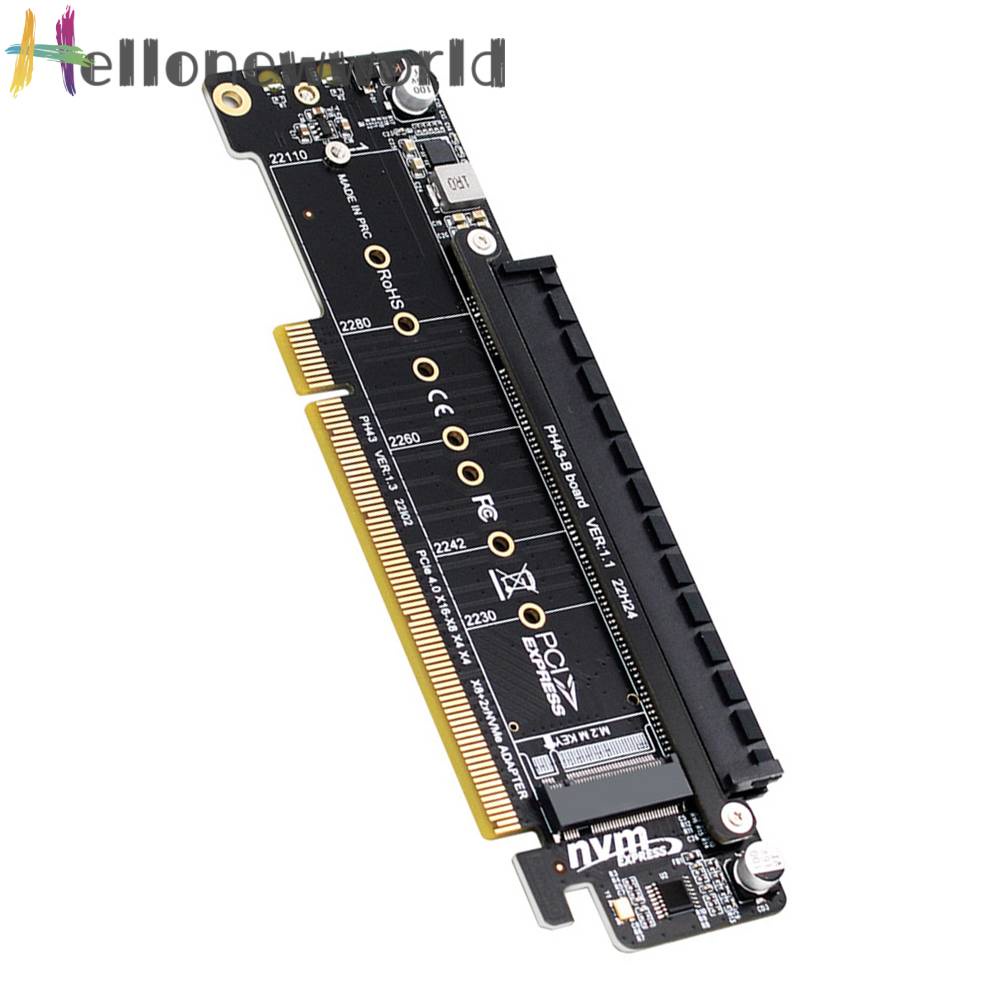 Thẻ Mở Rộng PCIe X16 Sang X8 + X4 + X4 2280 / 2260 / 2242 / 2230 SSD