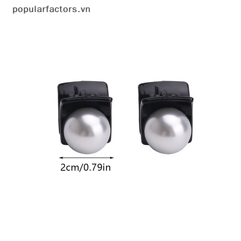 Kẹp Tóc Hình Nơ Mini Đính Ngọc Trai Phong Cách Vintage Dễ Thương Cho Nữ