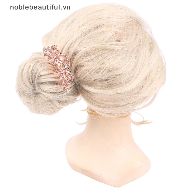 Lược Cài Tóc Đính Đá Hình Bướm Phong Cách Hàn Quốc Cho Người Lớn