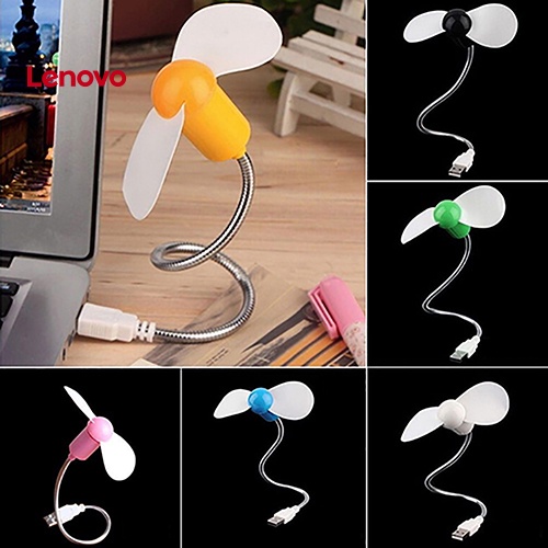 Quạt làm mát USB LENOVO sunflower mini dễ thương linh hoạt cho máy tính/ laptop