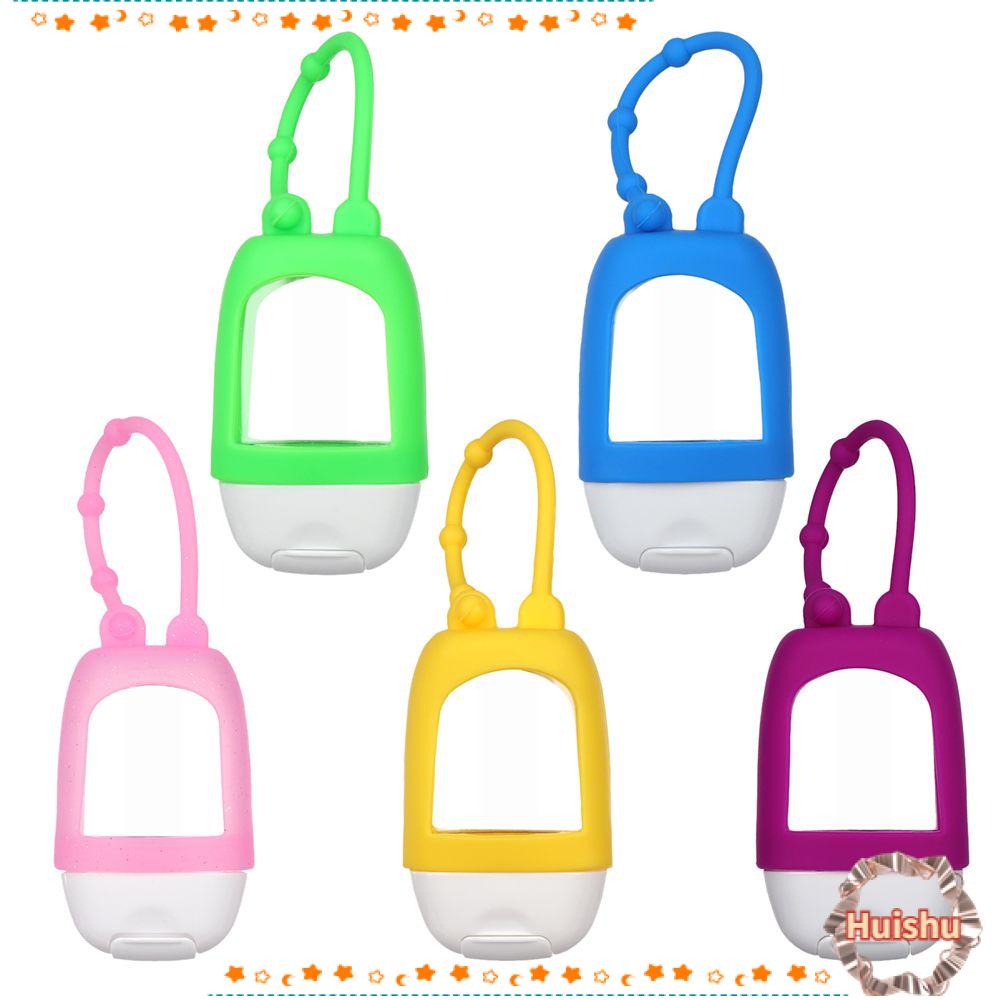 HS Giá Đỡ Dụng Cụ Trang Điểm / Nước Rửa Tay Bằng Silicon Có Móc Khóa Tiện Lợi