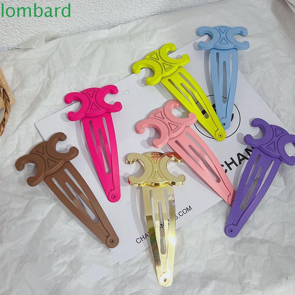 LOMBARD Kẹp Tóc Nữ Nhiều Màu Sắc Phong Cách Punk