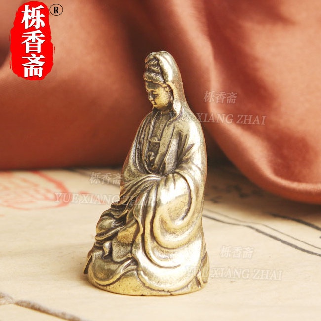 Guanyin master Tượng Phật Bằng Đồng Thau Để Bàn Trang Trí
