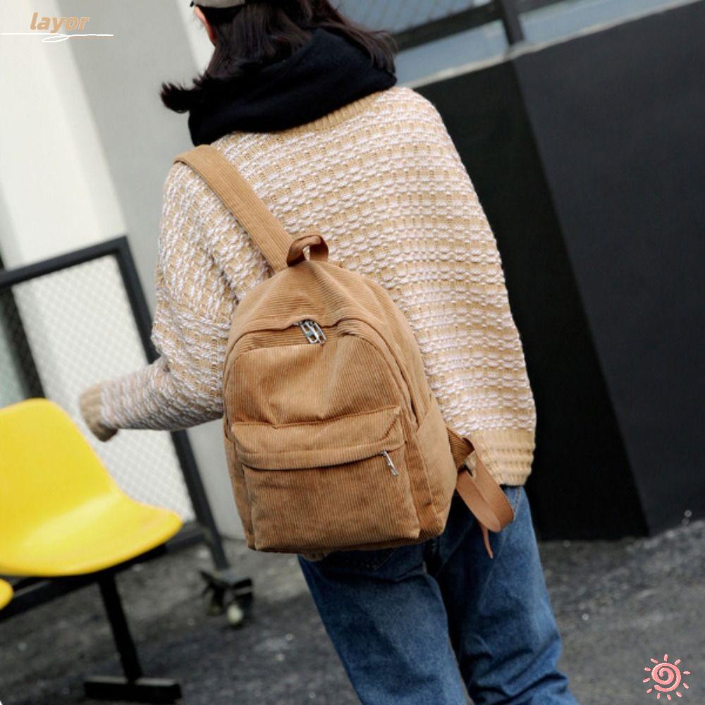 Ba Lô Đi Học / Du Lịch Cỡ Lớn Bằng Vải Nhung Dacron Trọng Lượng Nhẹ Cho Thanh Thiếu Niên