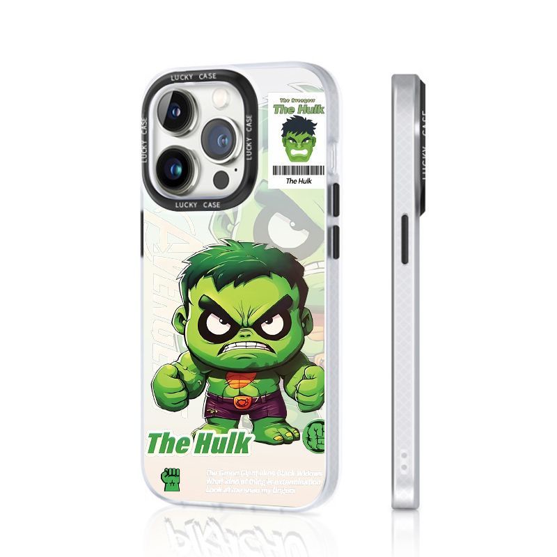 Ốp Điện Thoại Màu Laser Họa Tiết Hulk Dễ Thương Cho Iphonexr128Plus 1314 Q1RN