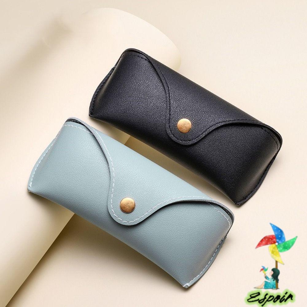 Hộp Đựng Mắt Kính ESPO Bằng Da PU Có Khóa Kim Loại Nhỏ Gọn Thời Trang Cho Nữ