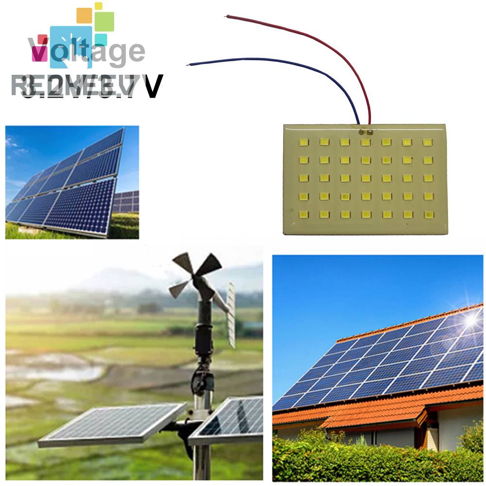Bảng Đèn Led 35 Bóng 3.2 / 3.7V 5W 2835 SMD Sử Dụng Năng Lượng Mặt Trời