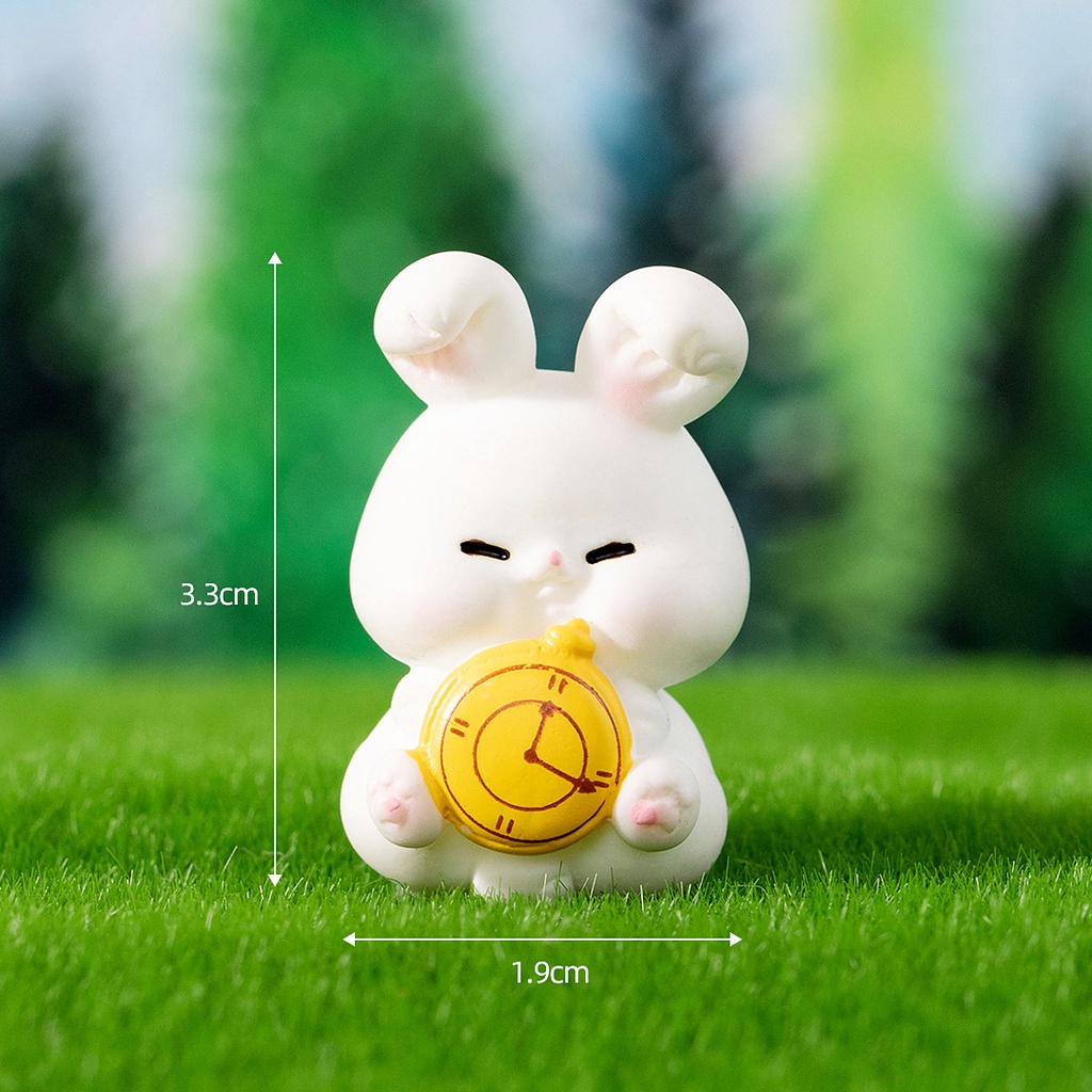​​​​Mô Hình Tiểu Cảnh "Thỏ Cổ Tích Mini" Trang Trí Sen Đá, Sân Vườn/ Chậu Cây, DYI, Terrarium