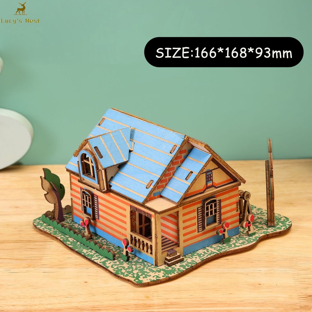 Đồ Chơi Xếp Hình Kiến Trúc 3D Bằng Gỗ