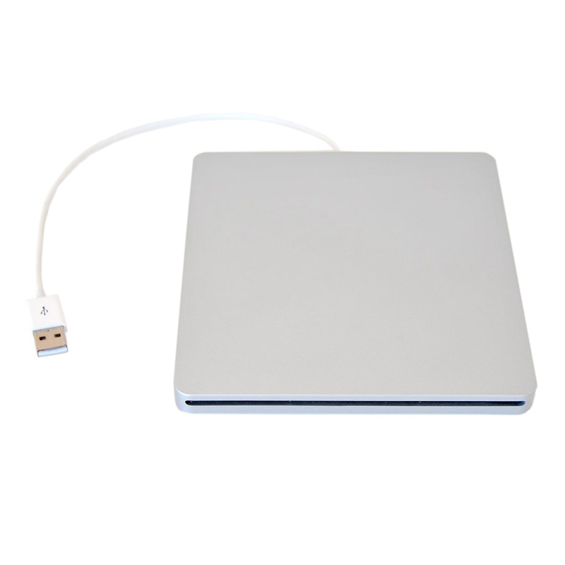 Vỏ Ổ Cứng Ngoài USB DVD SATA Bằng Nhôm Màu Bạc Cho MacBook Pro