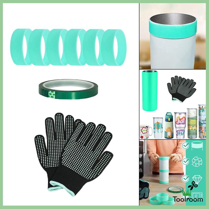 Set 6 Dây Đeo Tay Silicone Chịu Nhiệt Tiện Dụng