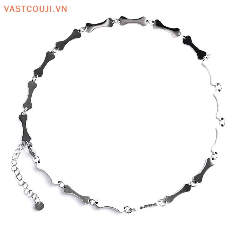 Vòng Tay Dây Xích Bằng Thép Titan Không Phai Màu Phong Cách Gothic Cho Nam Và Nữ