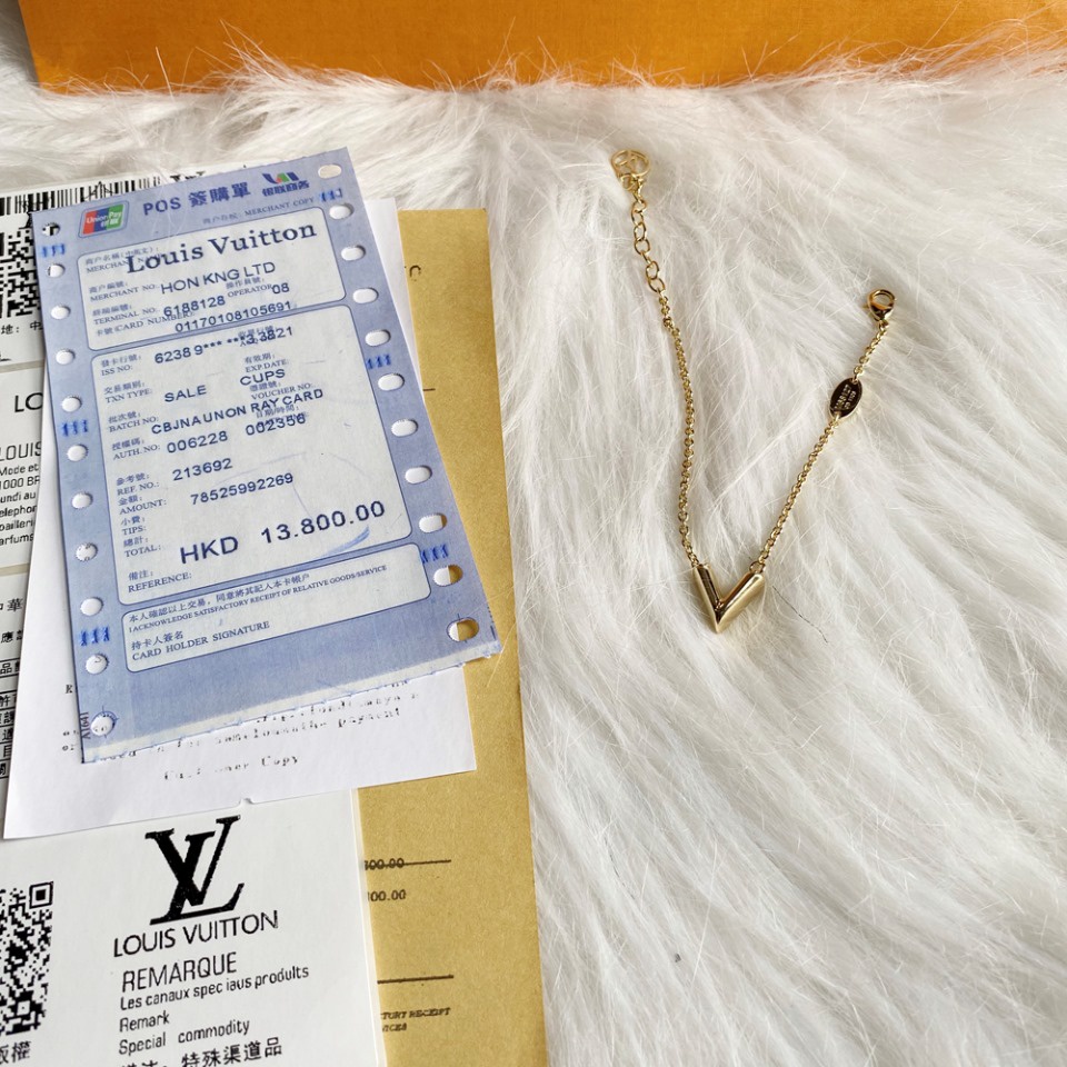 Vòng Tay Louis Vuitton LV Phong Cách Cổ Điển Thời Trang Cho Cặp Đôi