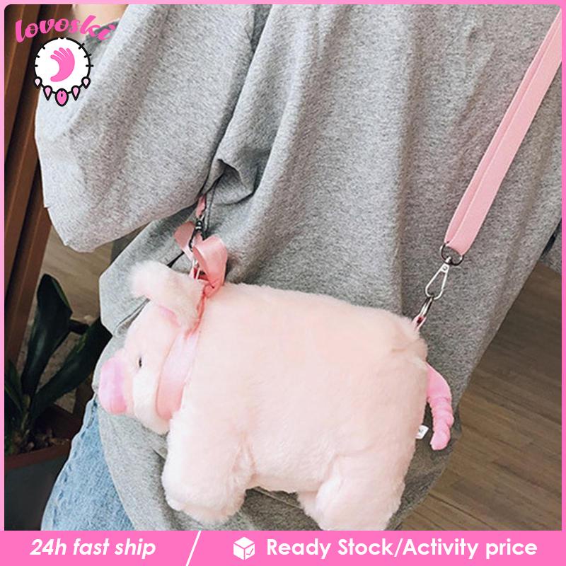 Túi Đeo Chéo Vai Hình Chú Heo Dễ Thương Thời Trang Xuân Hè Cho Nữ