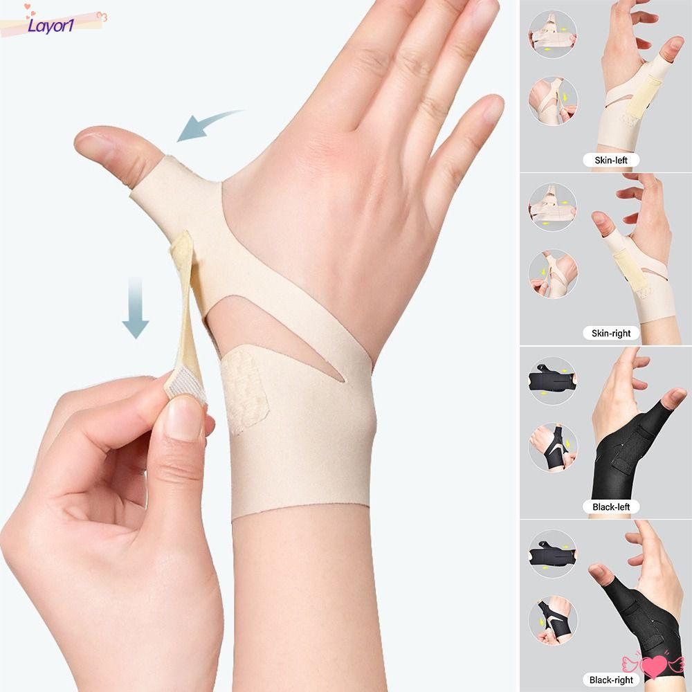 LAYOR1 Đai Quấn Bảo Vệ Cổ Tay Màu Đen Siêu Bền Hỗ Trợ Giảm Đau Khớp Có Thể Điều Chỉnh