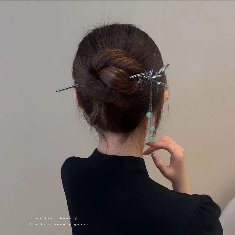 Trâm Cài Tóc Tua Rua Bằng Kim Loại Cao Cấp Phong Cách Trung Hoa Mới