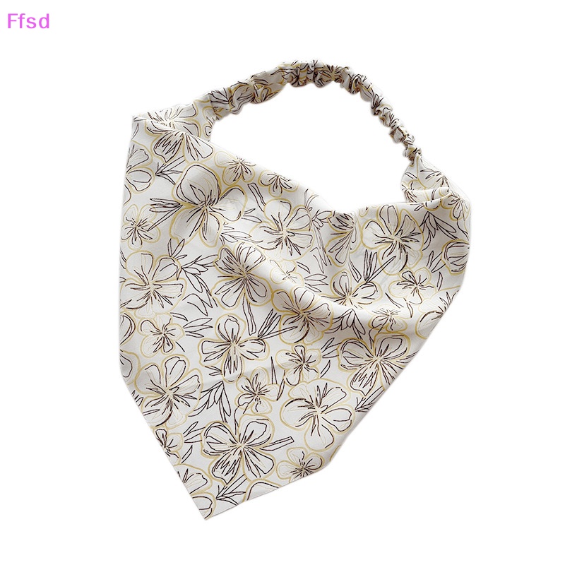 {Ffsd} Khăn Trùm Đầu Co Giãn In Hoa Phong Cách Đồng Quê Cho Nữ * Bán Chạy