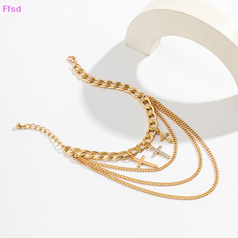 {Ffsd} Lắc Chân Nhiều Lớp Đính Đá Hình Giày Cao Gót Thời Trang Đi Biển Dành Cho Nữ