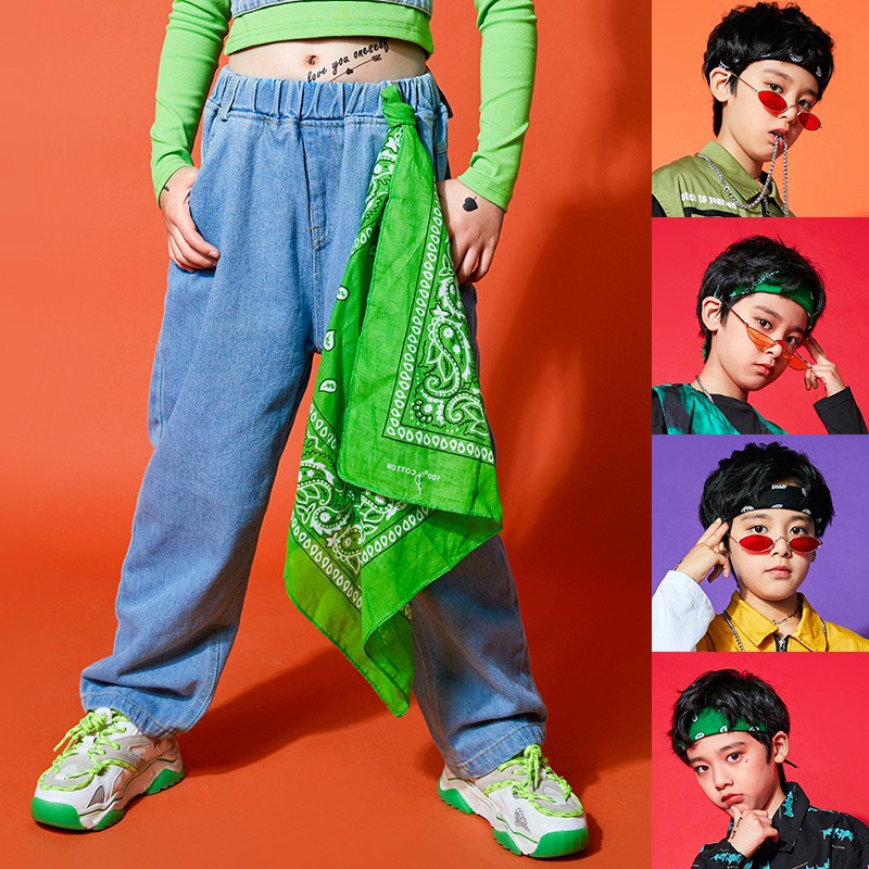 Khăn Vuông Bandana, Khăn Turban Phối Họa Tiết Phong Cách HipHop Nam Nữ QiQiShop