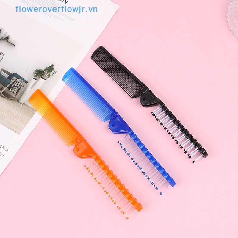 Lược Chải Tóc Bằng Nhựa Chống Tĩnh Điện Thiết Kế Gấp Gọn Tiện Dụng