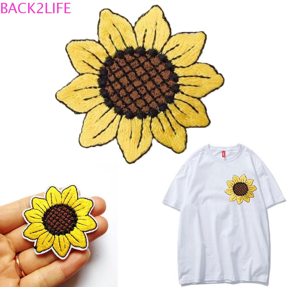 BACK2LIFE Sticker Ủi Thêu Hình Hoa Hướng Dương