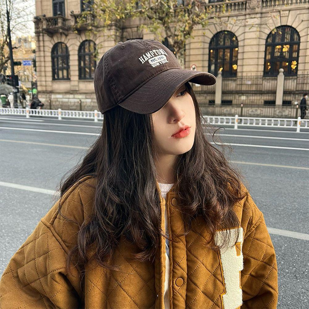 ANEMONE Mũ Lưỡi Trai Chống Nắng Thêu Chữ Ins Tùy Chỉnh Thời Trang Cho Nam Và Nữ