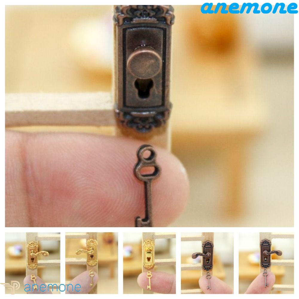 ANEMONE Mô Hình Chìa Khóa Bằng Đồng Tỉ Lệ 1: 12 Dùng Trang Trí Nhà Búp Bê DIY