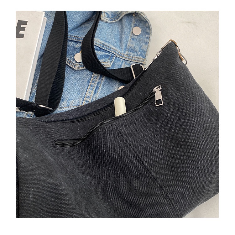 Túi Đeo Chéo canvas Phong Cách Hàn Quốc Đơn Giản Mới