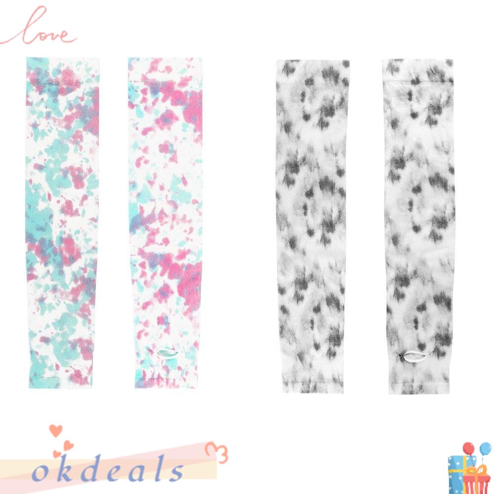 OKDEALS Set 2 Đôi Găng Tay Chống Nắng Bằng Lụa Lạnh Bảo Vệ Cho Nữ Khi Lái Xe Ngoài Trời