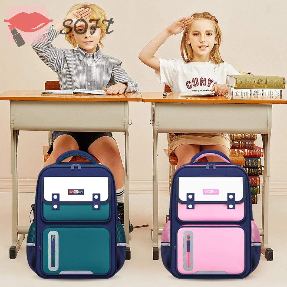 SOFTNESS Túi Đựng Hành Lý Bằng Polyester Gọn Nhẹ Chống Nước Sức Chứa Lớn Thời Trang Cho Trẻ Em