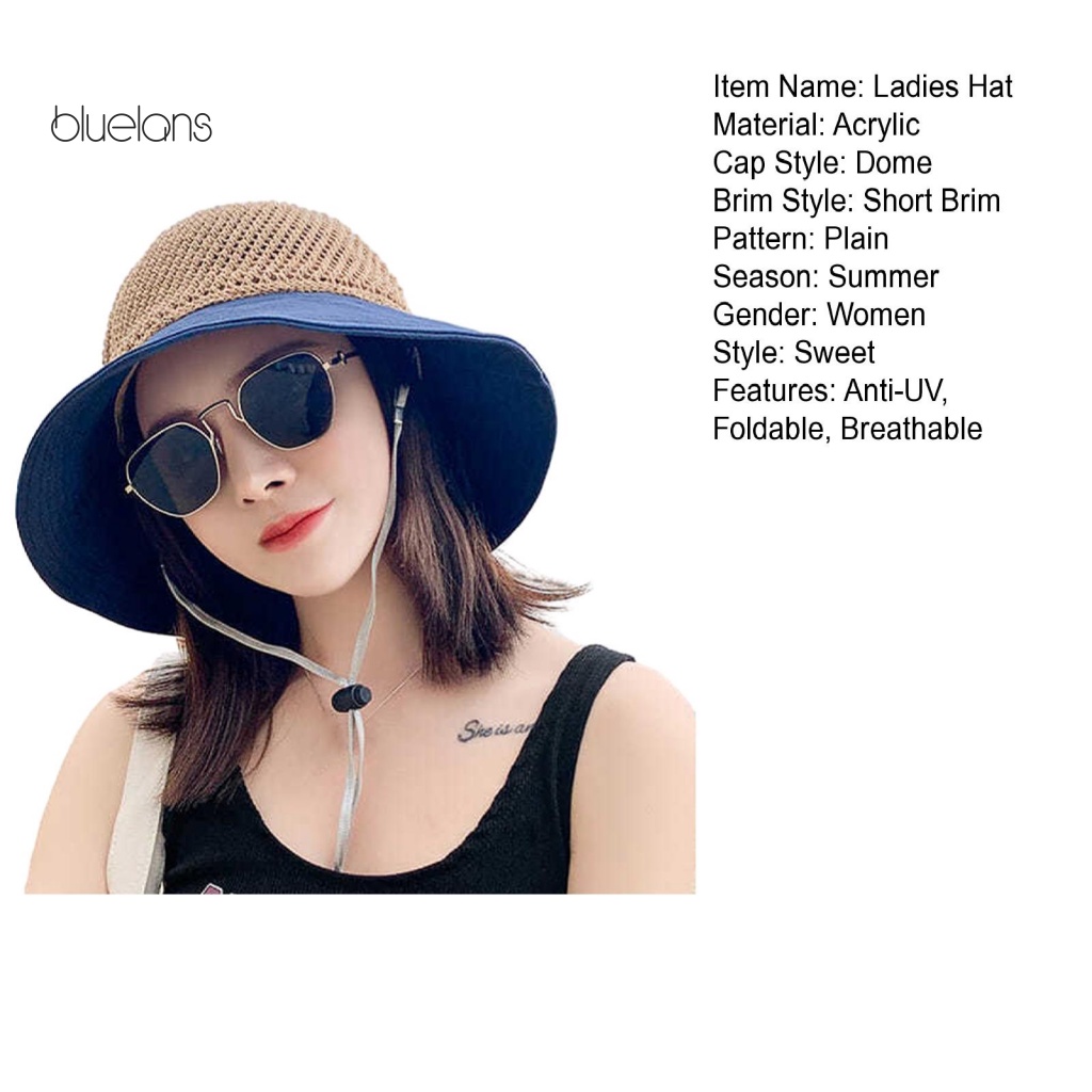 Nón Tai Bèo Rộng Vành Chống Tia UV Thời Trang Đi Biển Mùa Hè Cho Nữ