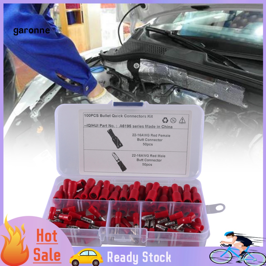 Set 100 Đầu Nối Dây 22-16 AWG Chịu Nhiệt Đa Năng Tiện Dụng