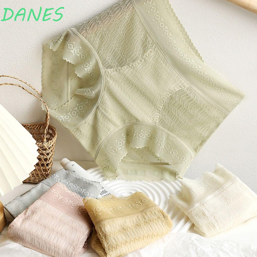 DANES Quần Lót Cotton Lưng Vừa Thoáng Khí Thoải Mái Phong Cách Hàn Quốc Cho Nữ