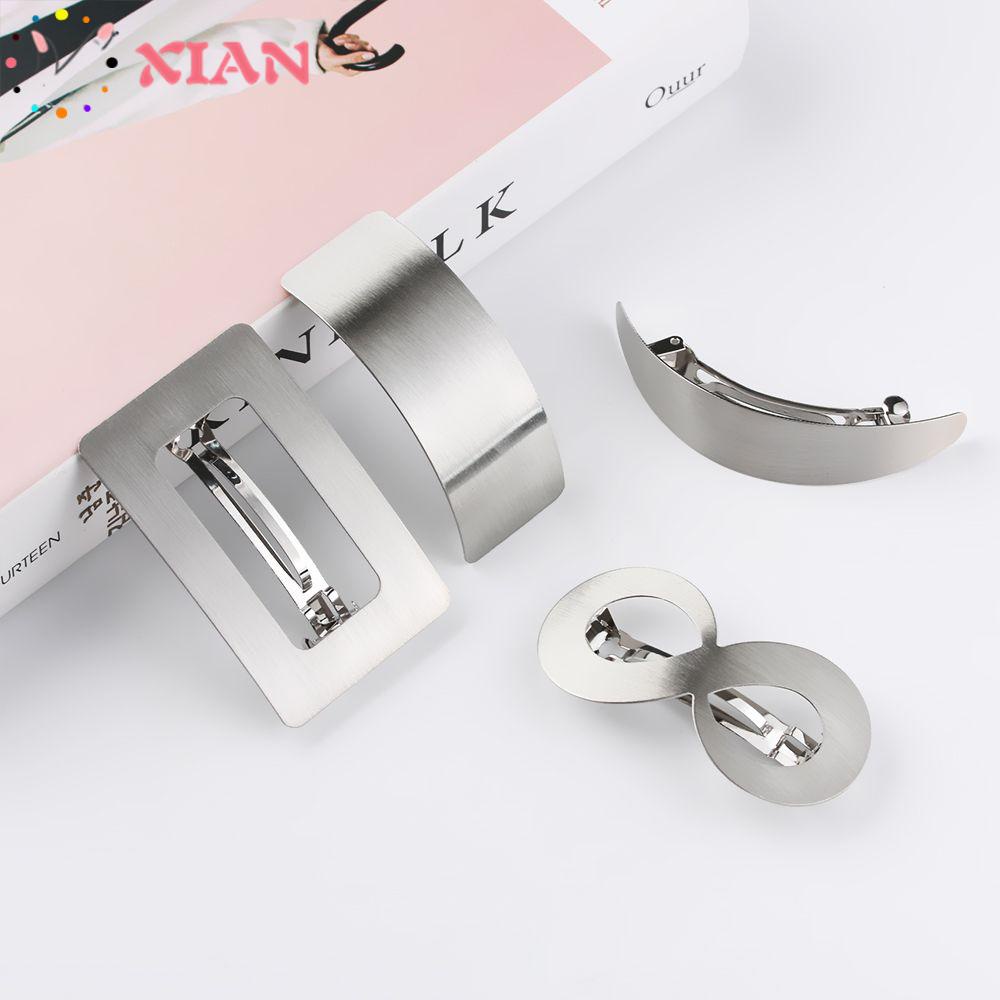 XIANTIN Kẹp Tóc Kim Loại Hình Vuông Thời Trang Cho Nữ