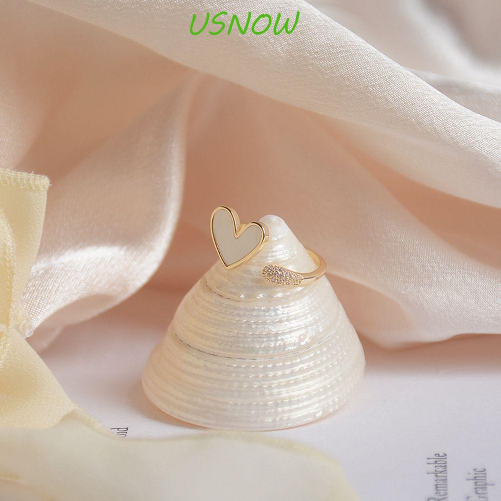 USNOW Nhẫn Hở Bằng Hợp Kim Có Thể Điều Chỉnh Dành Cho Nữ