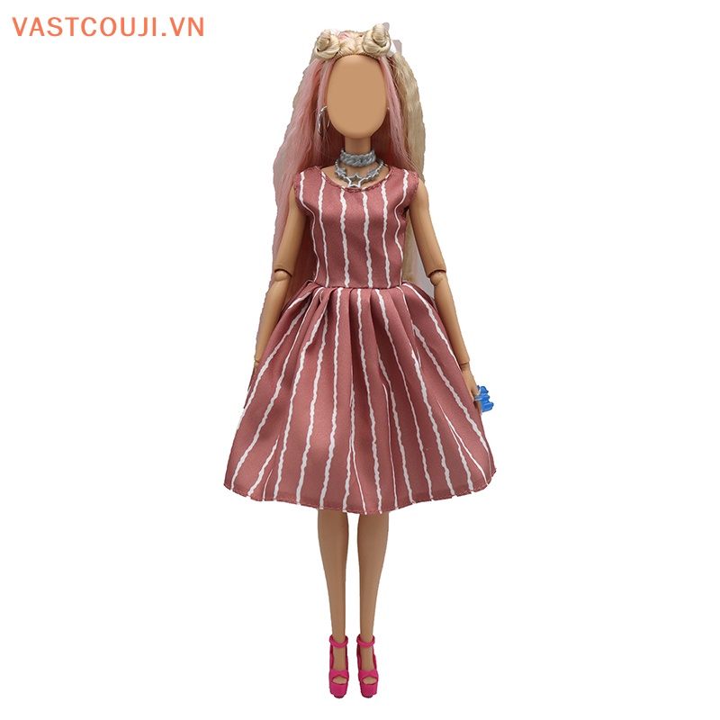 Vastji Đầm Kẻ Sọc Thời Trang Nhiều Kiểu Dáng Sáng Tạo Và Thiết Thực Cho Búp Bê VN 29cm
