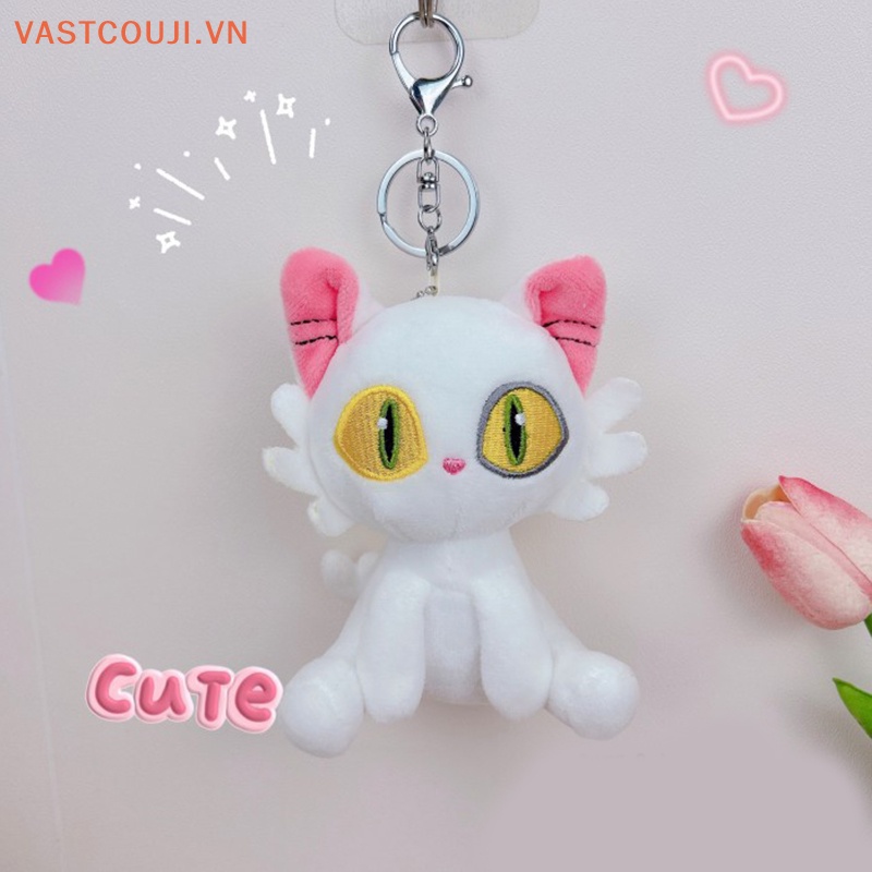 Mèo Nhồi Bông Mềm Mại Dễ Thương Treo Móc Khóa