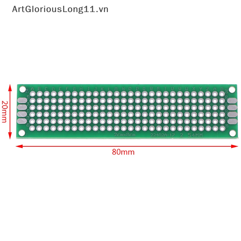Bộ 5 Bảng Mạch PCB Kích Thước 2x8cm Hai Mặt Chuyên Dụng