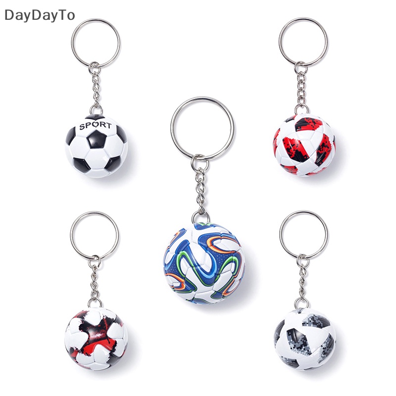 Móc Khóa Da PU Hình Quả Bóng Đá Thời Trang Dành Cho Nam Và Nữ