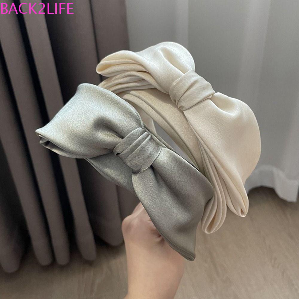 BACK2LIFE Cài Tóc Thắt Nơ Xoắn Hai Lớp Thời Trang Ngọt Ngào Cho Nữ