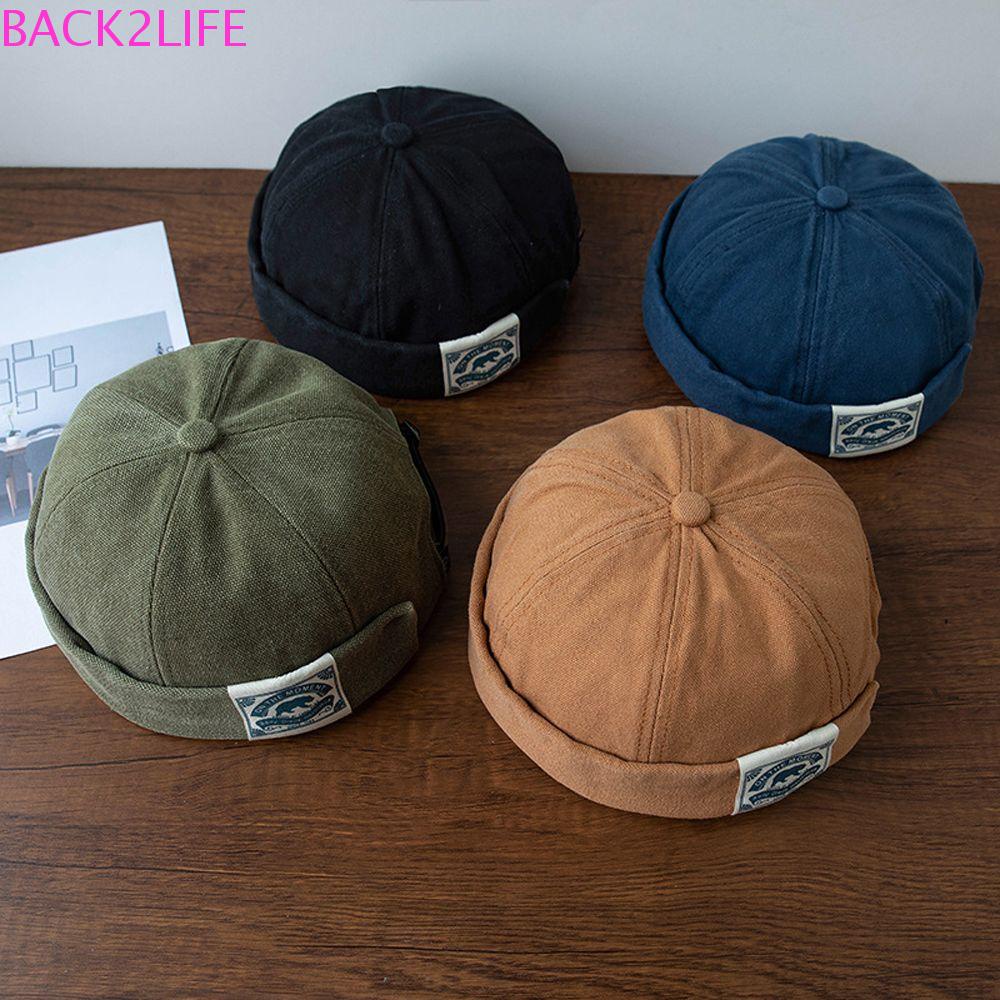 BACK2LIFE Mũ Nồi Màu Trơn Phong Cách Hip Hop Hàn Quốc Thời Trang Đường Phố Cho Nam