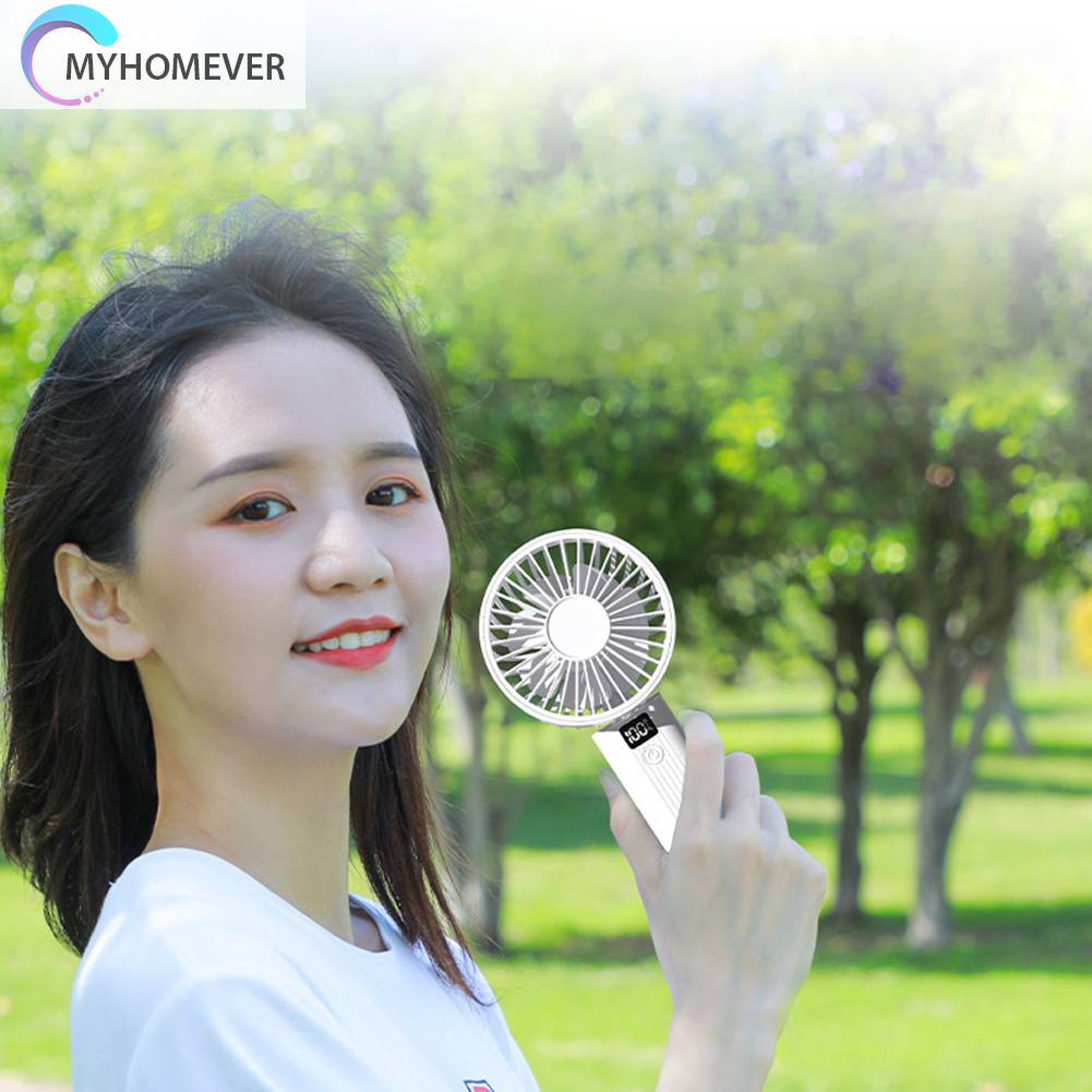Quạt Điện Làm Mát 2400mAh Có Thể Gấp Gọn Tiện Dụng Cho Gia Đình