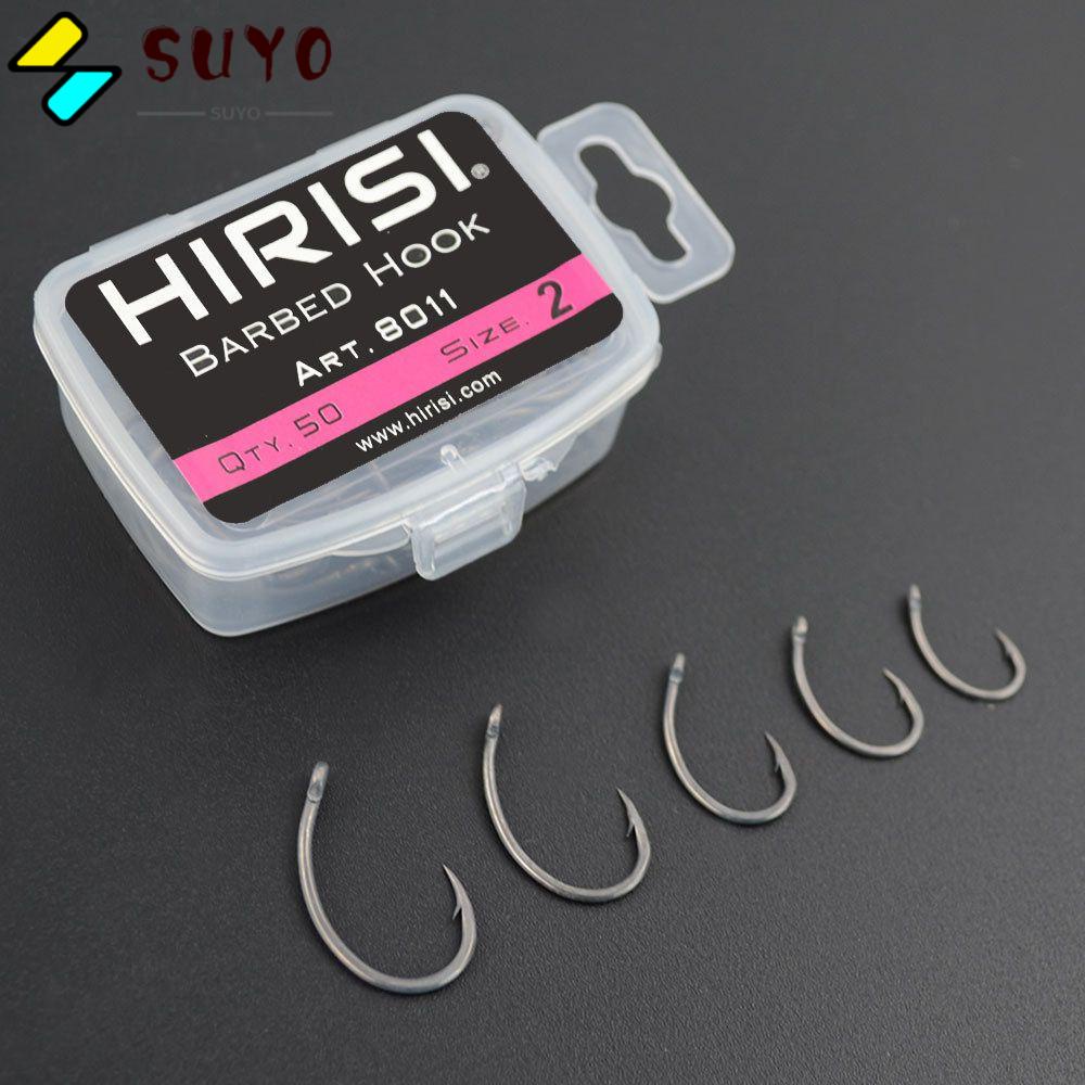 SUYO Set 50 Lưỡi Câu Cá Bằng Carbon Cao Cấp