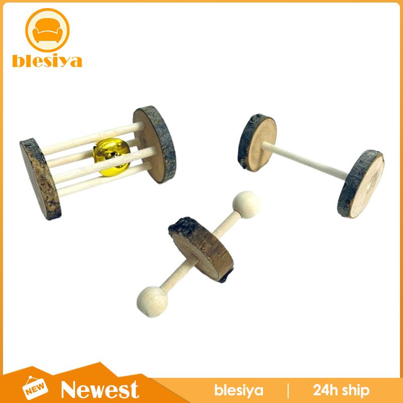 Bộ 3 Đồ Chơi Lục Lạc Bằng Gỗ Cho Chuột Hamster