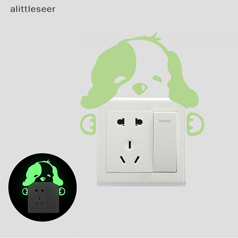 Miếng Dán Công Tắc Trang Trí Dạ Quang Hình Thú Hoạt Hình Phát Sáng Trong Đêm