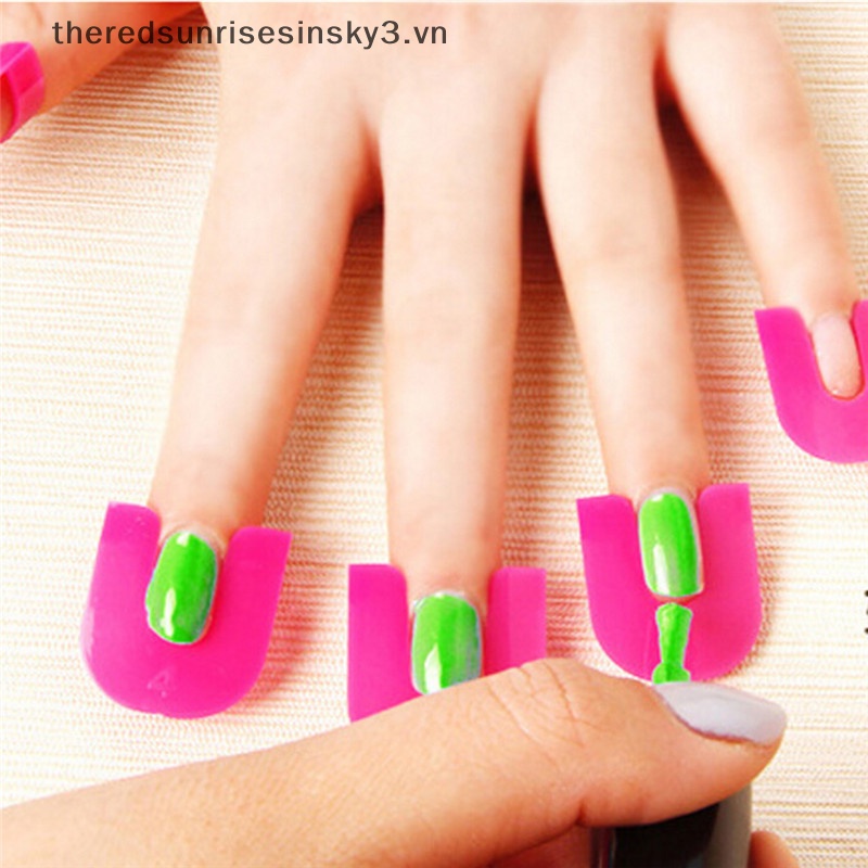 Bộ 26 Miếng Bọc Bảo Vệ Móng Tay Nghệ Thuật Thời Trang