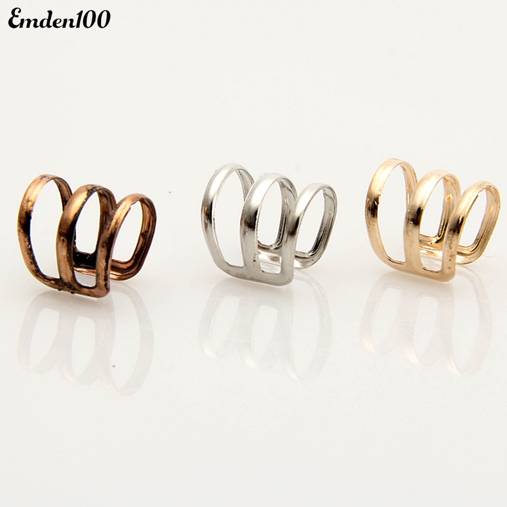 1 Chiếc Nhẫn Đeo Vành Tai 3 Ngón Thời Trang Cho Nữ