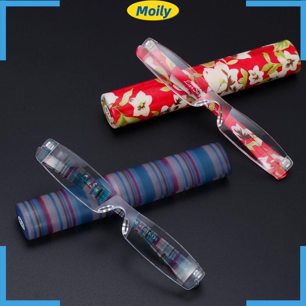 MOILYVN Kính Đọc Sách Kèm Hộp Đựng Bút Cho Nam Và Nữ Ốp