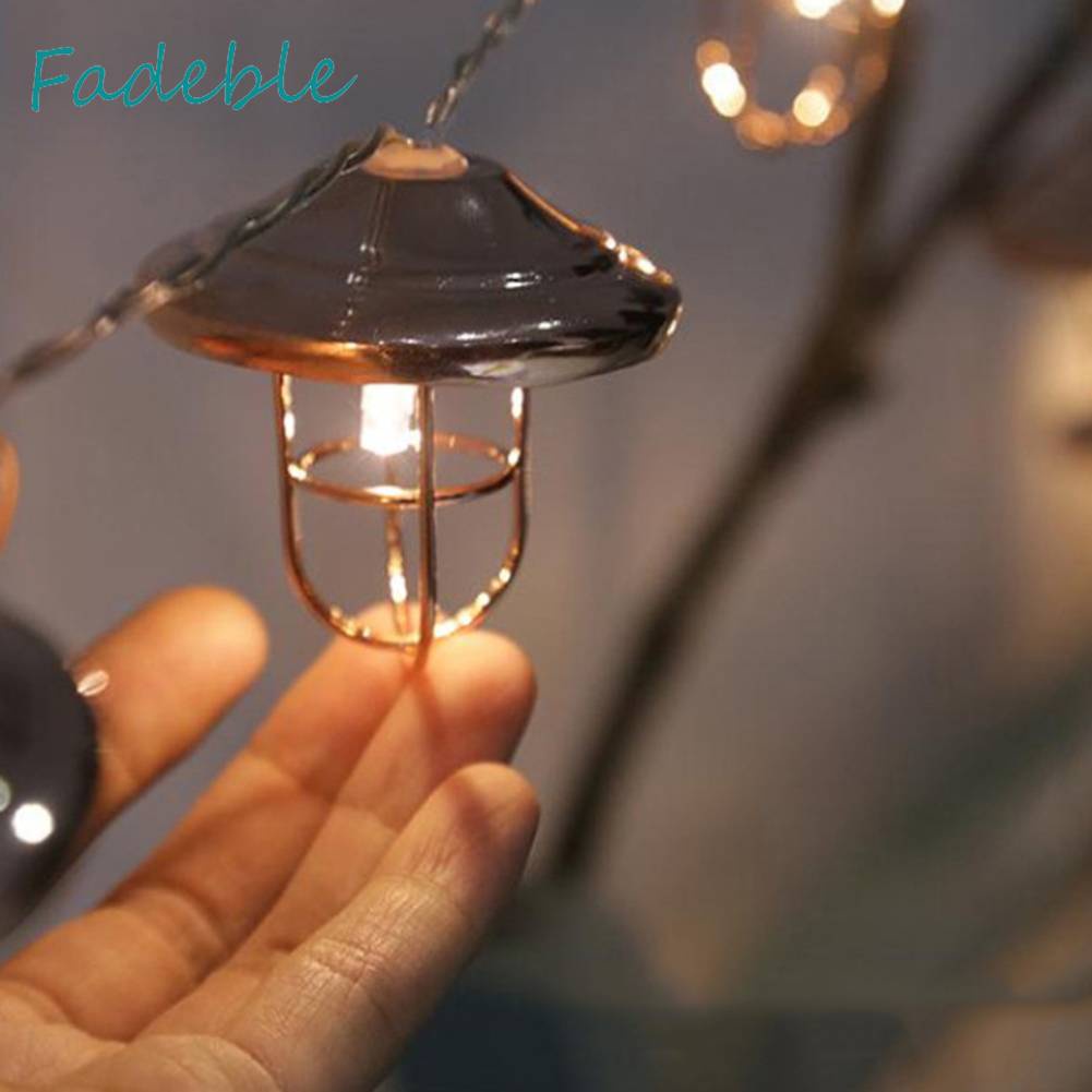 Dây Đèn Cắm Trại Chống Nước IPX4 50LM Phong Cách Retro